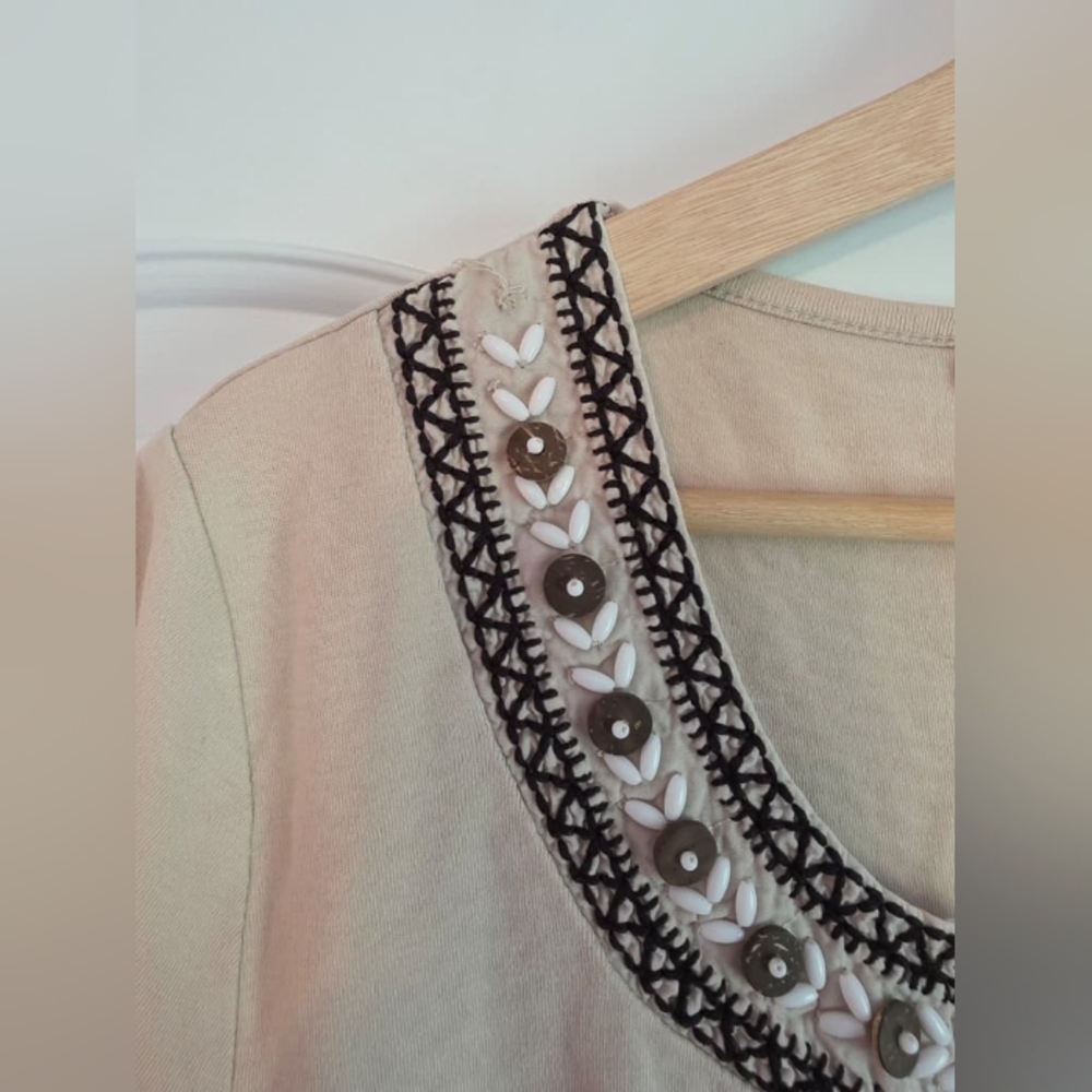 JM Collection Beaded Top - Picture 6 of 6